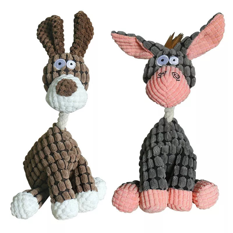 Donkey Corduroy Chew Toy