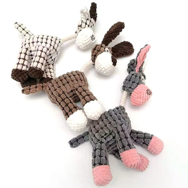 Donkey Corduroy Chew Toy