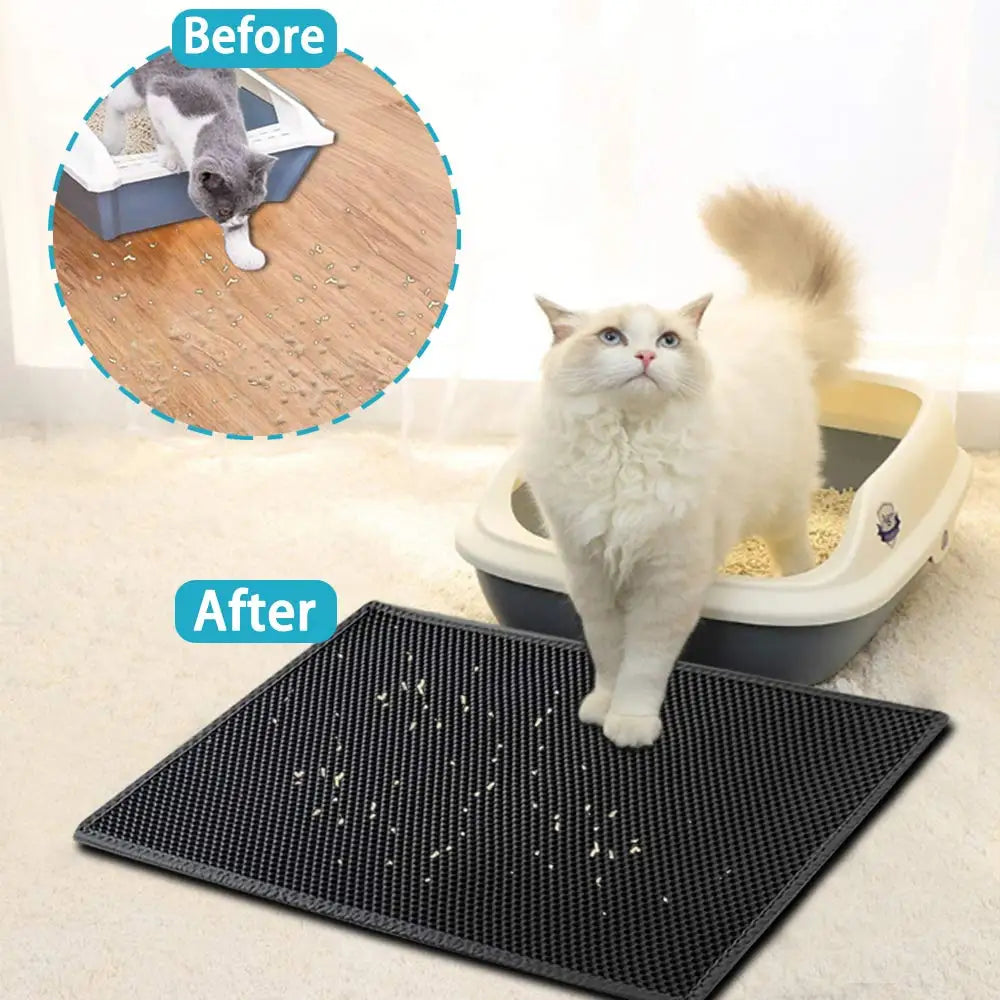 Double Layer Waterproof Cat Litter Mat