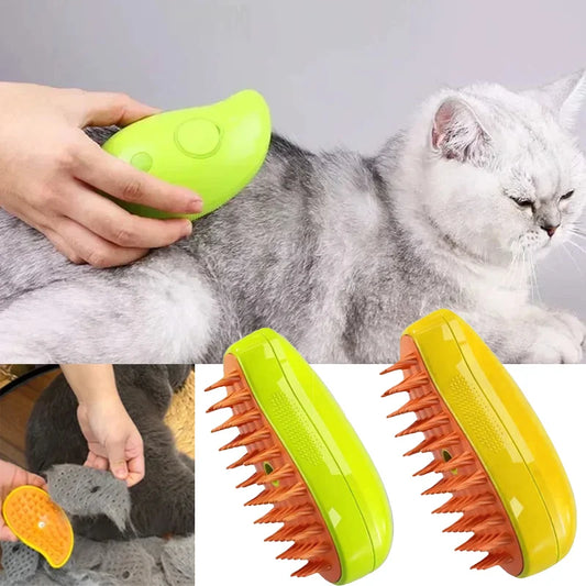 Electric Cat Steam Brush: Gentle Grooming & Depilation