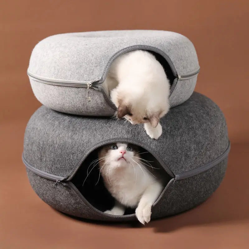 Donut Cat Bed and Tunnel