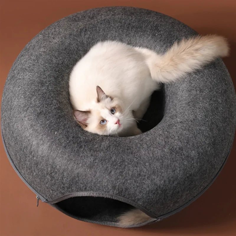 Donut Cat Bed and Tunnel