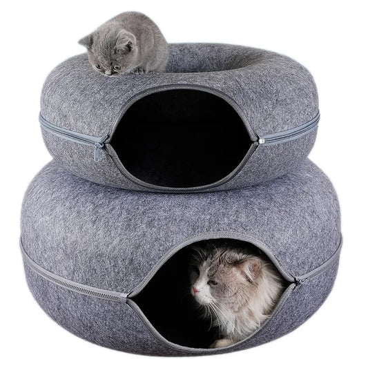 Donut Cat Bed and Tunnel