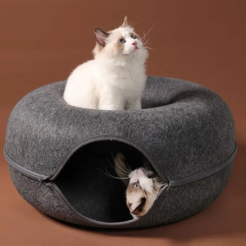 Donut Cat Bed and Tunnel