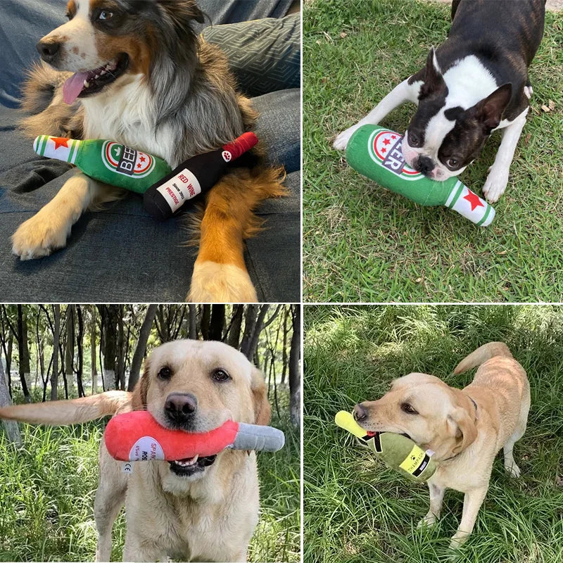 Bottle-Shaped Dog Toys for a Playful Twist!