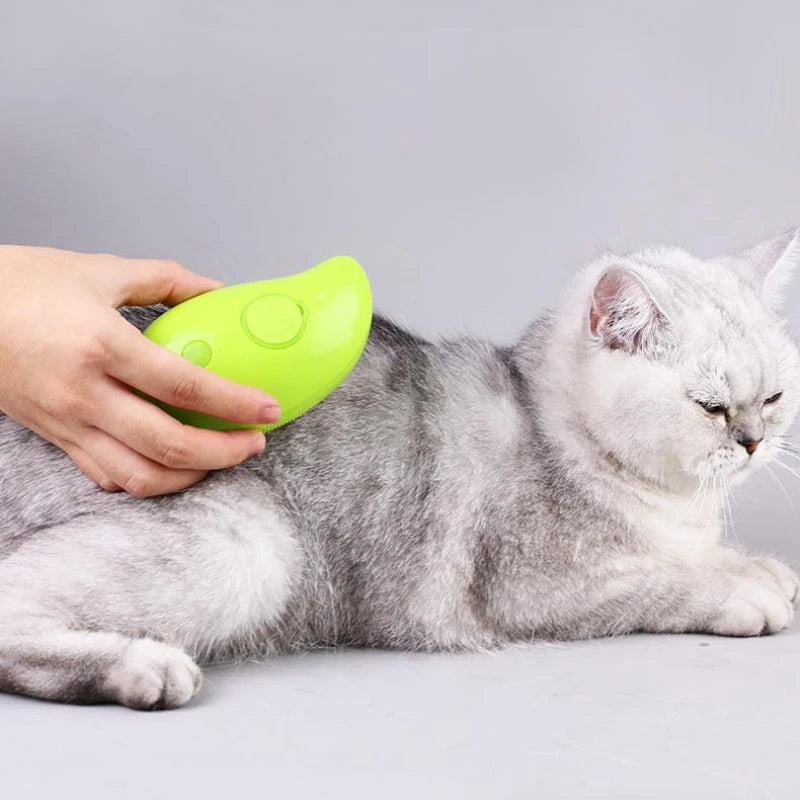 Electric Cat Steam Brush: Gentle Grooming & Depilation